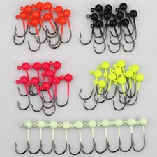 50pcs/lot Micro Jig Head Fishing Hook 0.45/1g Fishing Hook Mini Crank Jig Fishho