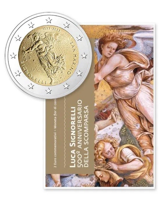 PIECE 2 EUROS SAINT MARIN 2023, Luca Signorelli, UNC