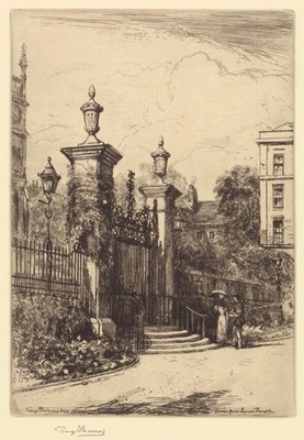 Percy Thomas The Gate Of The Inner Temple London 1897 Fine Art Print
