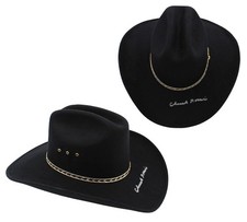 Chuck Norris Signed Authentic Black Cowboy Hat