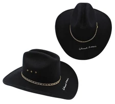 Chuck Norris Signed Authentic Black Cowboy Hat