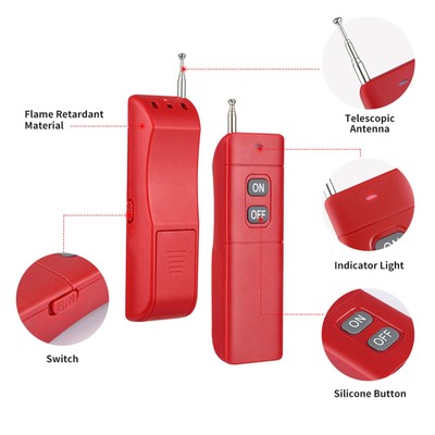 4 Pack Wireless RF 433MHz Feueralarm Bedienfeld Manueller Feueralarm Bell