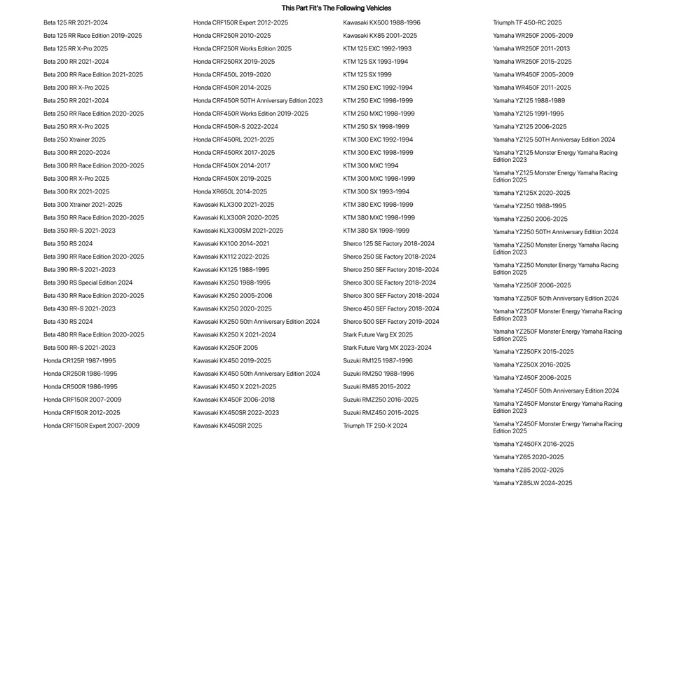 Herramienta de sujeción de tubo de cartucho de horquilla Race Tech 20,24,29 mm para KTM 380 MXC 1998-1999 Foto 2 de 2