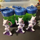 lot of 3 Nintendo Pokemon Mewtwo Burger King Toys 1999 Green Tube Case Clip On