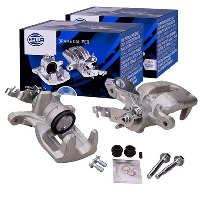 2X HELLA BREMSSATTEL HINTEN LINKS+RECHTS passend für SEAT LEON SKODA OCTAVIA