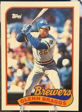 Milwaukee Brewers 1989 Topps - Glenn Braggs #718