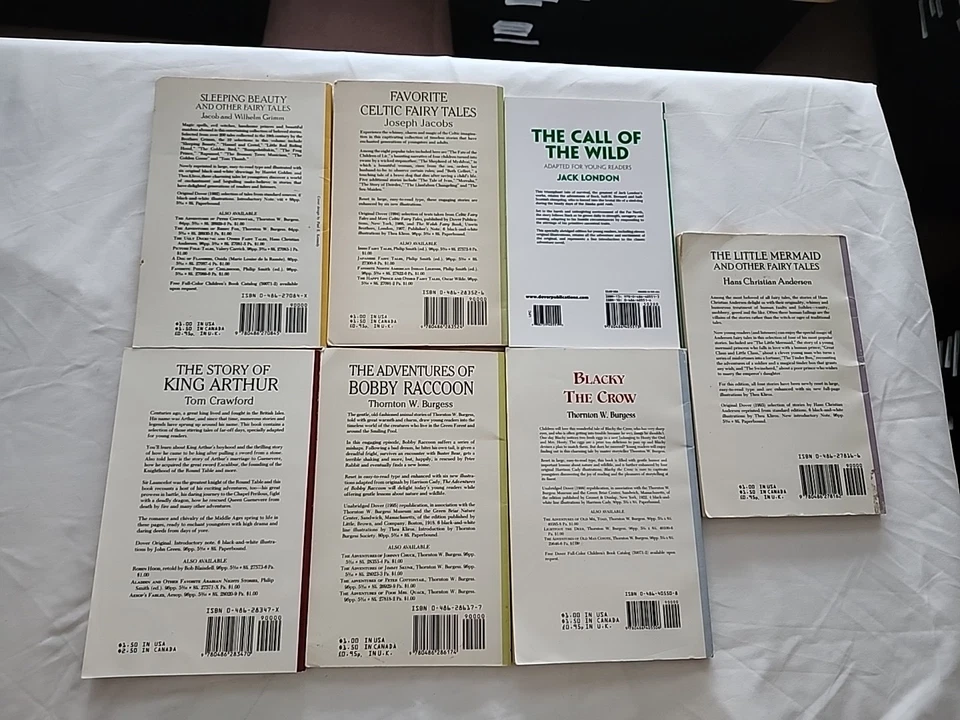 Lot Of 7 Vintage Dover Children's Thrift Classics  PB - Imagem 2 de 4