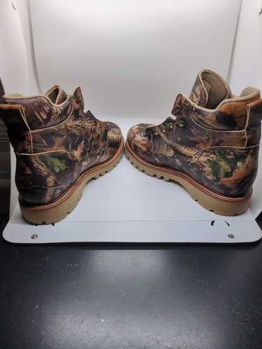 P.W. Minor Real USA LEATHER Men's Boots. Size 8 2E Real Tree Camo Brand New - Picture 6 of 8