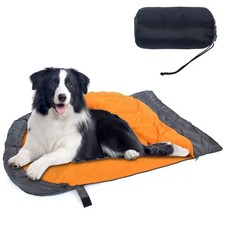 Dog Sleeping Bag with Storage Bag, Portable Waterproof Warm Bed for Pets Trav...