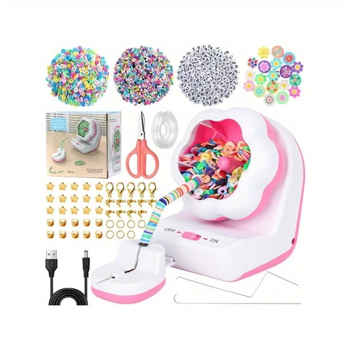 New Colorful Clay Beads DIY Spinner Kit Electric Bead Rotator For Jewelry Making