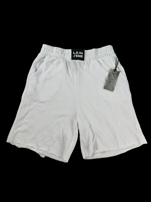 Sommer Ray Sweat Shorts Lounge Fleece Workout Womens Small 6” White