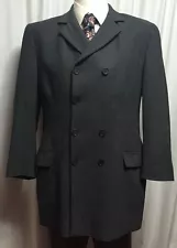 Emporio Armani 42/52R Gray Italian Suit Jacket 1970's Double Breast Holt Renfrew