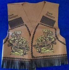 Vintage Davy Crockett Vinyl Vest