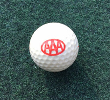 AAA LOGO GOLF BALL Vintage Spalding Some Yellowing from Age