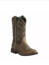 Ariat Ladies Delilah Distressed Brown Western Boot Pull On 10021457 Size 9 B