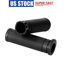 Black Universal 1" Cable Throttle Hand Grips For Harley Iron XL883N 2009-2022 US