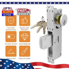 Storefront Door Mortise Lock Swing Deadbolt, Double Cylinder Door Locks Set