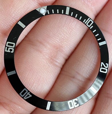 Rolex schwarz Einsatz für Submariner Datum Modell Ref 16610 16800 168000 SP40