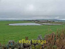Photo 6x4 Farm Pond; two power sources on the horizon Mynydd Bodafon Abov c2008