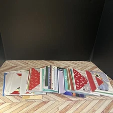Various Christmas Greeting Cards With Envelopes - 94 Total - See Description