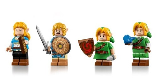 Lego The Legend of Zelda 77092 4x Minifigurki Księżniczka Zelda Young Link - Nowe - Zdjęcie 2 z 5