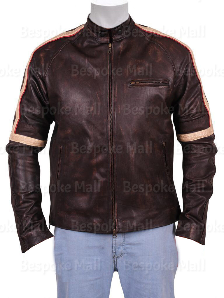 New Appealing Tom Cruise War Of The Worlds Brown Real Cowhide Leather  Jacket-441