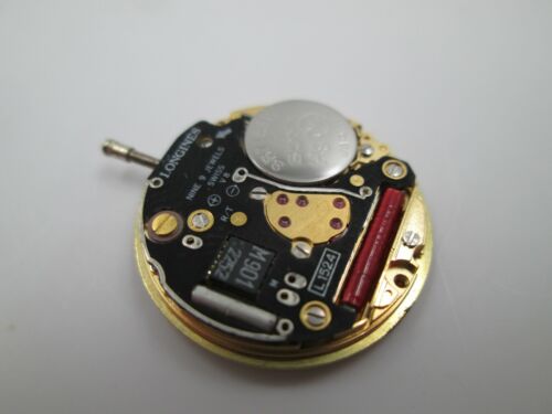 Máquina y esfera reloj pulsera mujer Longines. Cuarzo. 9 gemas. Años 80. Fecha - Imagen 4 de 4