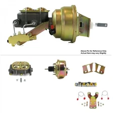 1955-1957 Chevy Bel Air FW Mount Pwr 7" Single Brake Booster Kit BM Disc / Disc