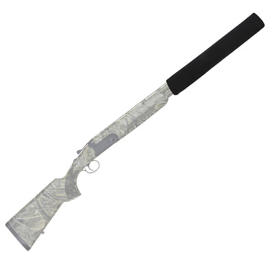 Housse De Modérateur De Son Tourbon, Néoprène Noir, Taille S, Pour Fusil De Chasse