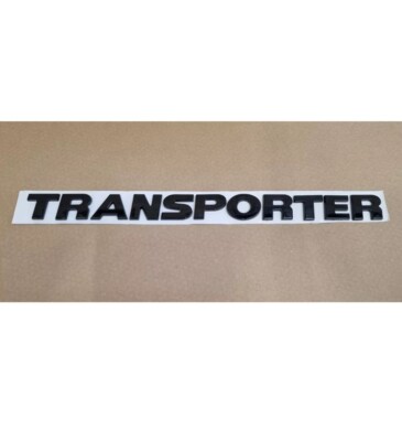 VW Transporter T5 T6 Rear Tailgate Badge Letters – Gloss Black Emblem Set
