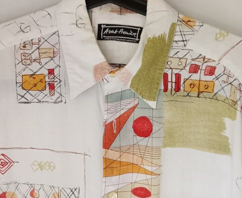 Vintage Avant Premiere Galleries Lafayette Abstract Pattern Shirt Short Sleeve S - Picture 4 of 9