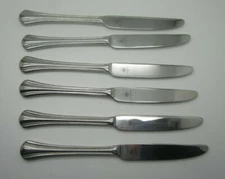 Pfaltzgraff   Stainless Steel Set 6 Dinner Knives Margate Glossy