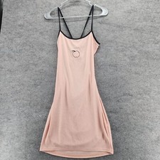 Pretty Little Thing Bodycon Dress Womens 12 Sleeveless Pink Ribbed