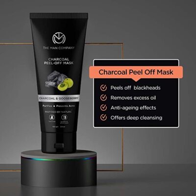 The Man Company Activated Charcoal Peel Off Face Mask for Men 100 gm 