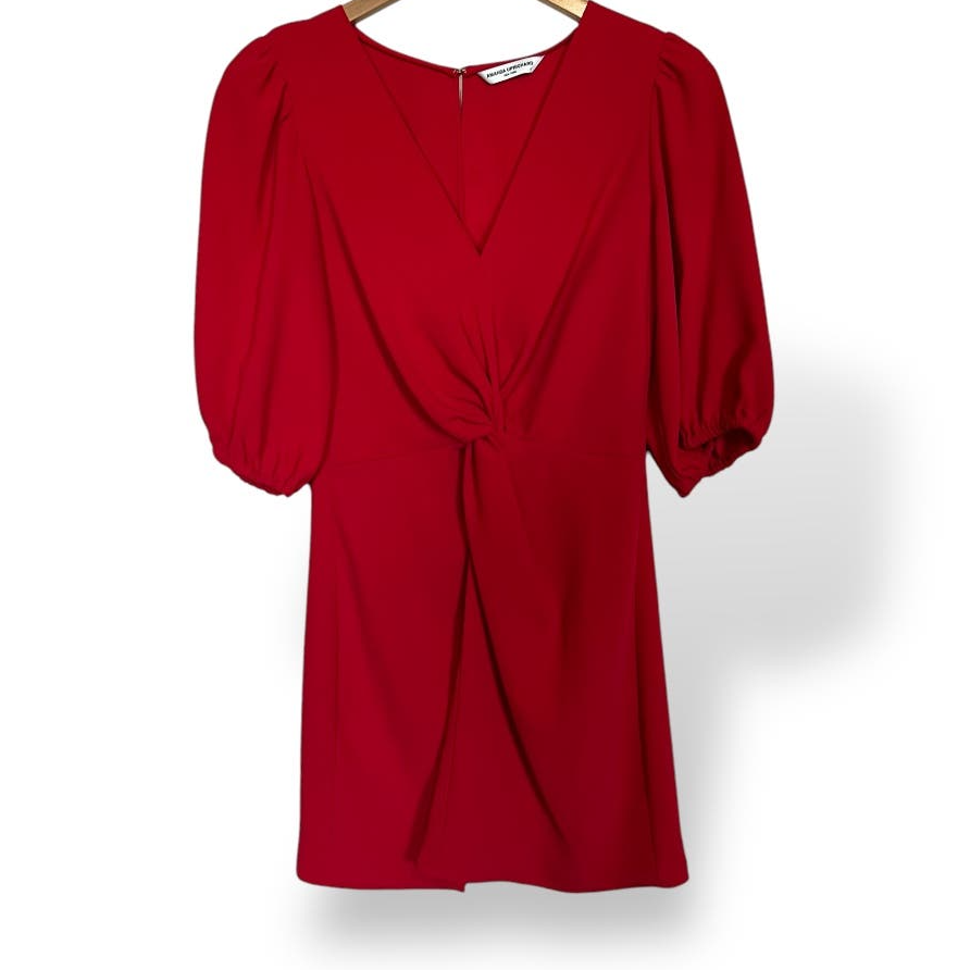 revolve red dress mini REVOLVE Amanda Uprichard Susannah Red Mini Dress Sz Small