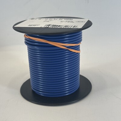 Southwire 16-Gauge Blue Primary Wire  100 Foot Spool 55668223 Stranded Copper