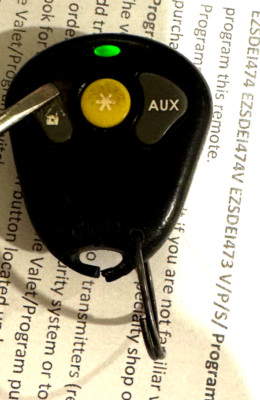 dei OEM keyless remote RPN 473T KEY FOB Car Starter CONTROL EZSDEI474P VALET FAB