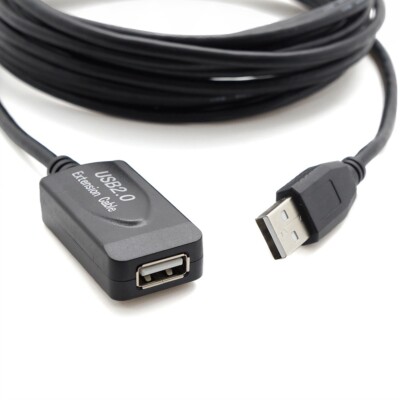 DC Pro Audio USB2.0 Active Extension/Repeater A-Male/A-Female