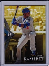 Hanley Ramirez 2014 Bowman Platinum Gold Base Parallel Dodgers Refractor
