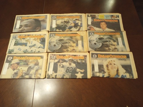 Lot of 32 different 1987 Dallas Cowboys Weekly Magazine Newspapers - Picture 4 of 5