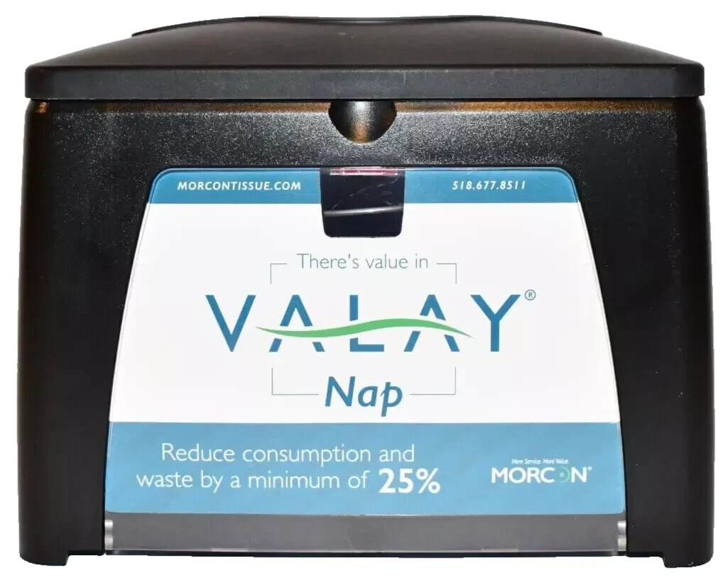 Morcon Valay Tabletop Napkin Dispenser NT111 Model Y Black Double Window