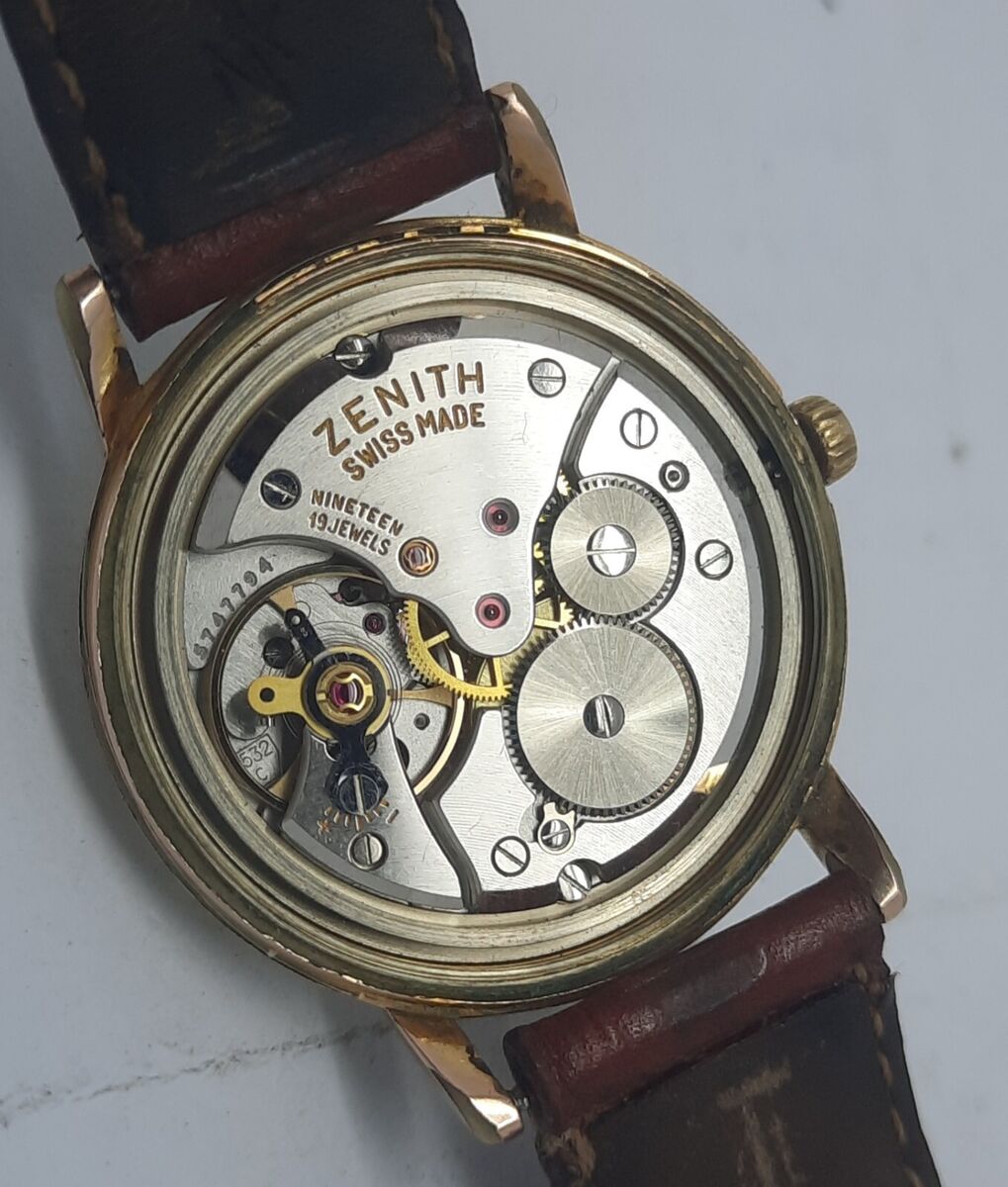 VINTAGE ZENITH 240 S MANUAL CAL 2532 GOLD FILLED MENS 34MM VINTAGE ZENITH 240 S MANUAL CAL 2532 GOLD FILLED MENS 34MM