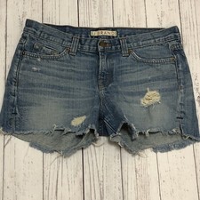 J Brand Women's Denim Distressed Cut Off Shorts In Neptune Wash Size 28