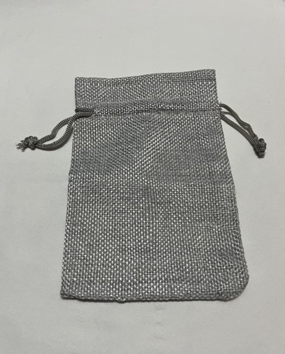 10 pezzi Sacchetti di iuta cotone 7x9 cm per gioielli bomboniere porta confetti - Imagen 5 de 12