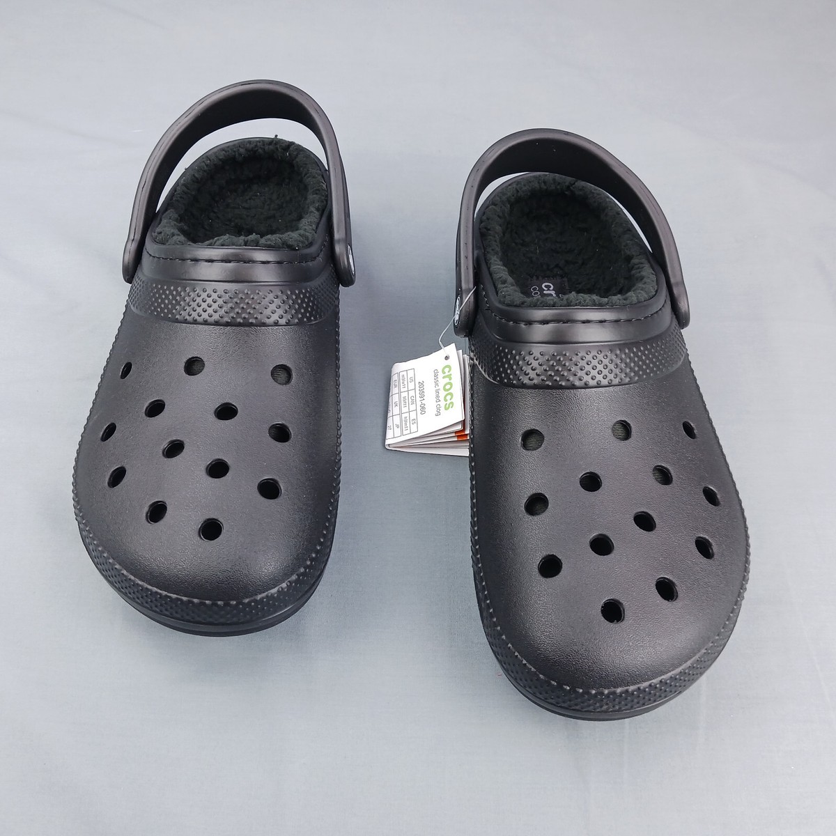 Crocs Classic Lined Clog Slip-On Black Shoes Size Men\'s 9, Women\'s 11 Amazon.com | Crocs Unisex Classic Lined Shorty Black Men 4  main image 3
