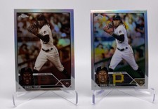 2023 Topps Chrome Baseball Oneil Cruz Sepia & Base Refractor Pittsburg Pirates