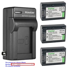 Kastar Battery Wall Charger for Sony NP-FV50 & Sony DCR-SX43 DCR-SX44 DCR-SX45