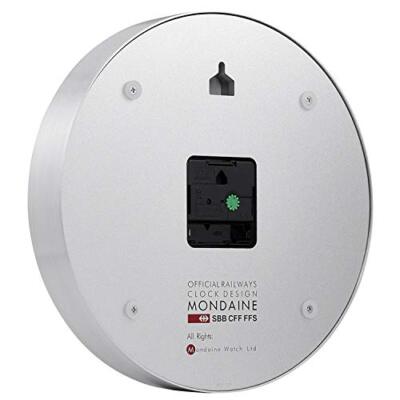 MONDAINE Wall Clock Silver A990.CLOCK.16SBB | eBay
