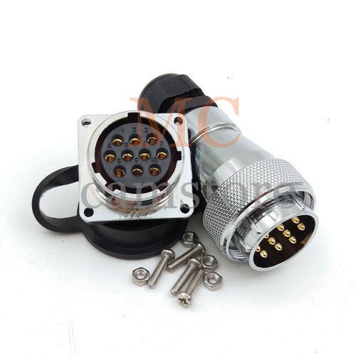 WF28 5-26 pin IP67 Waterproof Power Wire Plug + Socket,Aviation Cable Connector - Picture 6 of 16