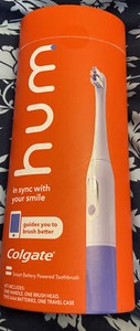 NIB COLGATE HUM SMART BATTERY POWERED TOOTHBRUSH COLOR: PURPLE/BLUE